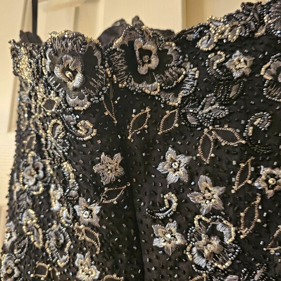 Strapless Beaded Formal Gown - Picture 9 of 12